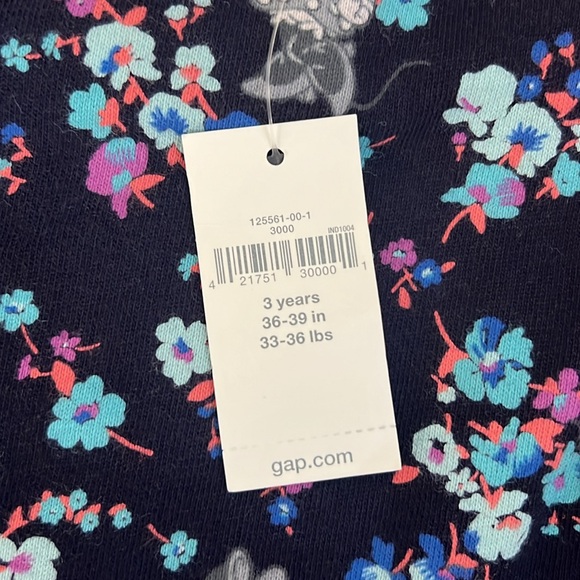 NWT Disney Gap Dress Navy Blue with Chambray Skirt Minnie Mouse 3T - Picture 2 of 6